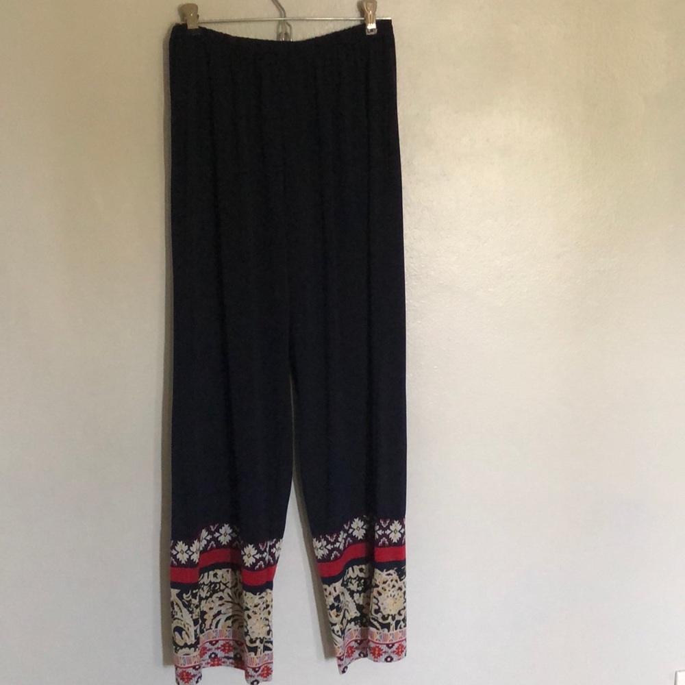 Comfy elastic waistband palazzo pants